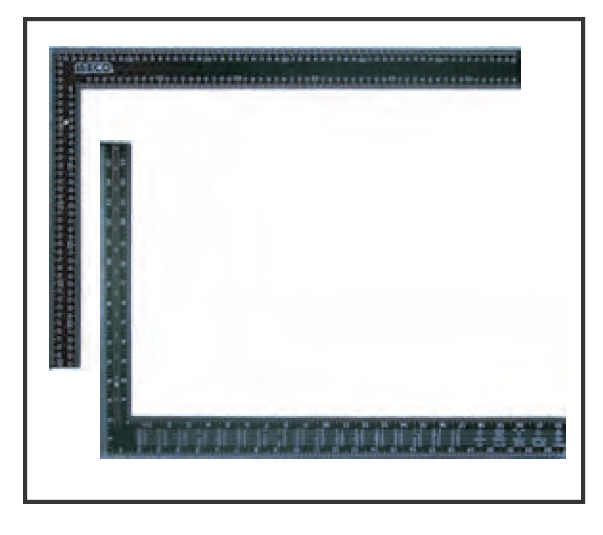 MECO 24"(600MM) X 16"(400MM) Carpenter's Square Black 4560 - Click Image to Close